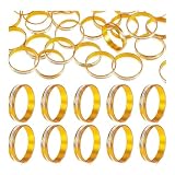 Shuixiong 200 Pcs Gold Wedding Shower Rings, Bridal Shower Engagement Ring Party Favors, Novelty Fidget Rings...