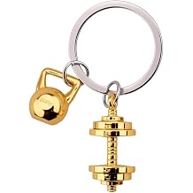 YALLNASL Dumbbell Charms for Handbags Backpack Gym Bag Accessories for Women Men Best Friend Powerlifting Gifts for Friends