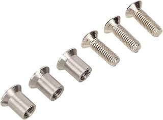 Yctze NAB Hub Take Reel Schraubensatz 3-teiliges Schraubenset 10,5 Zoll 1/4 Zoll NAB Hub Take Reel Schraubensatz RMGI Studer Replacement