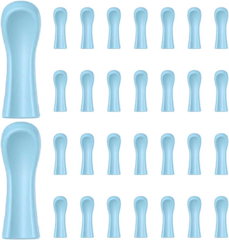 30 Pieces Silicone Tips for Ear Wax Remover Replacement Silicone Tips for Endoscope Ear Wax Removal Tool 12mm Length Universal Replacement Ear Wax Remover Tips for Visual Ear Wax Removers