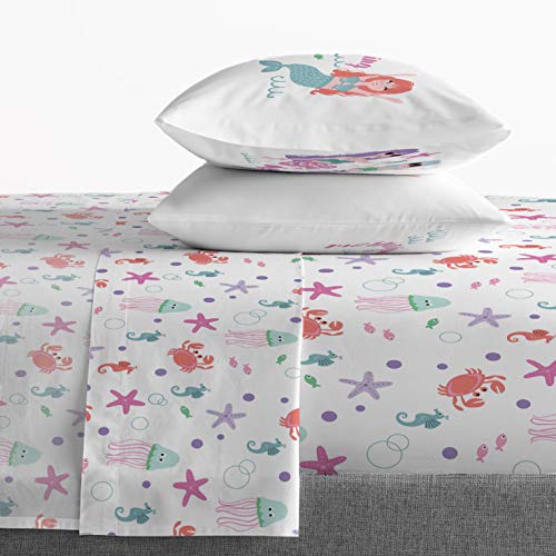 Jay Franco Trend Collector Mermaizing Full Sheet Set - 4 Piece Set Super Soft And Cozy Kid’s Bedding - Fade Resistant Microfiber Sheets #TOP3