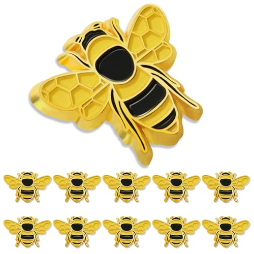 24/Pack Enamel Honey Bee Pin Lapel Pin Bulk -Metal Hat Men Women Badge Coworker Brooch Teacher Nurse Employee Appreciation Thanksgiving Day Thank You Gift