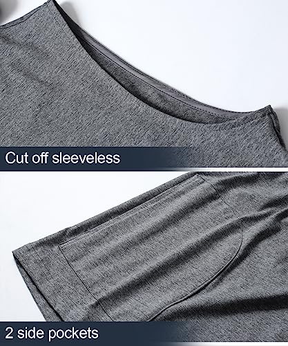 Harbrosrce Heren Workout Hoodie Tops Mouwloos Gym Tank Tops Atletische Training Spier Hooded T-shirts Bodybuilding Afgesneden Shirt - Image 5