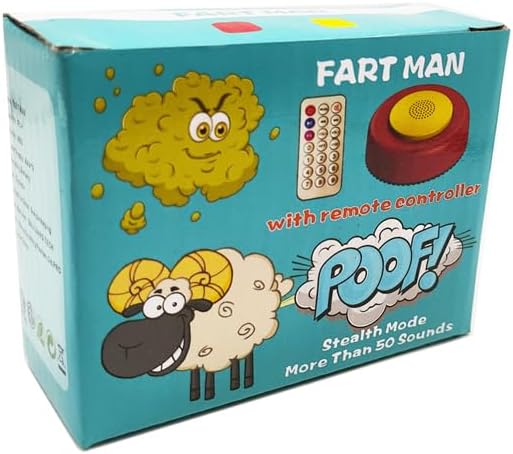Fart Machine with Remote Controlled Farting Machine Funny Sound Machine Wireless Controlled Fart Machine with Remote Fart Toy Joke for Party Gag Gift Game Prop