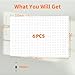 Peg Board, 6PCS Metal Pegboard, Heavy Duty pegboard Wall Organizer with Frame. White pegboard for Walls, Garage, Workbench, Craft Room Tool Organization, Metal peg Board Panels 12in*12in