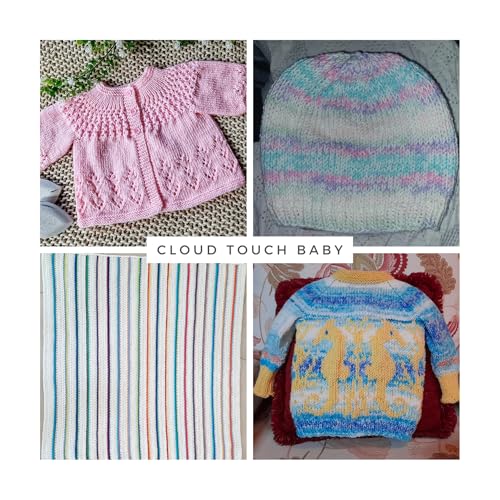 Image of Cloud Touch Baby - DK Weight Soft Anti-Pilling Yarn for Baby Clothes, Blankets & Amigurumi Crochet & Knitting, 90% Acrylic 10% Viscose derived from Bamboo, 3.53 Oz / 262 Yards (Flamingo Pink, 1 Pack)