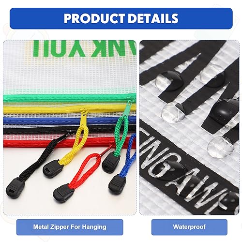 Image of Tenceur 50 Pcs Pencil Pouch Appreciation Gifts for Teacher Nurse Coworker Employee Staff Mesh Zipper Pencil Case Pouch Thank You Gifts for Co Worker Volunteer (Thank You)