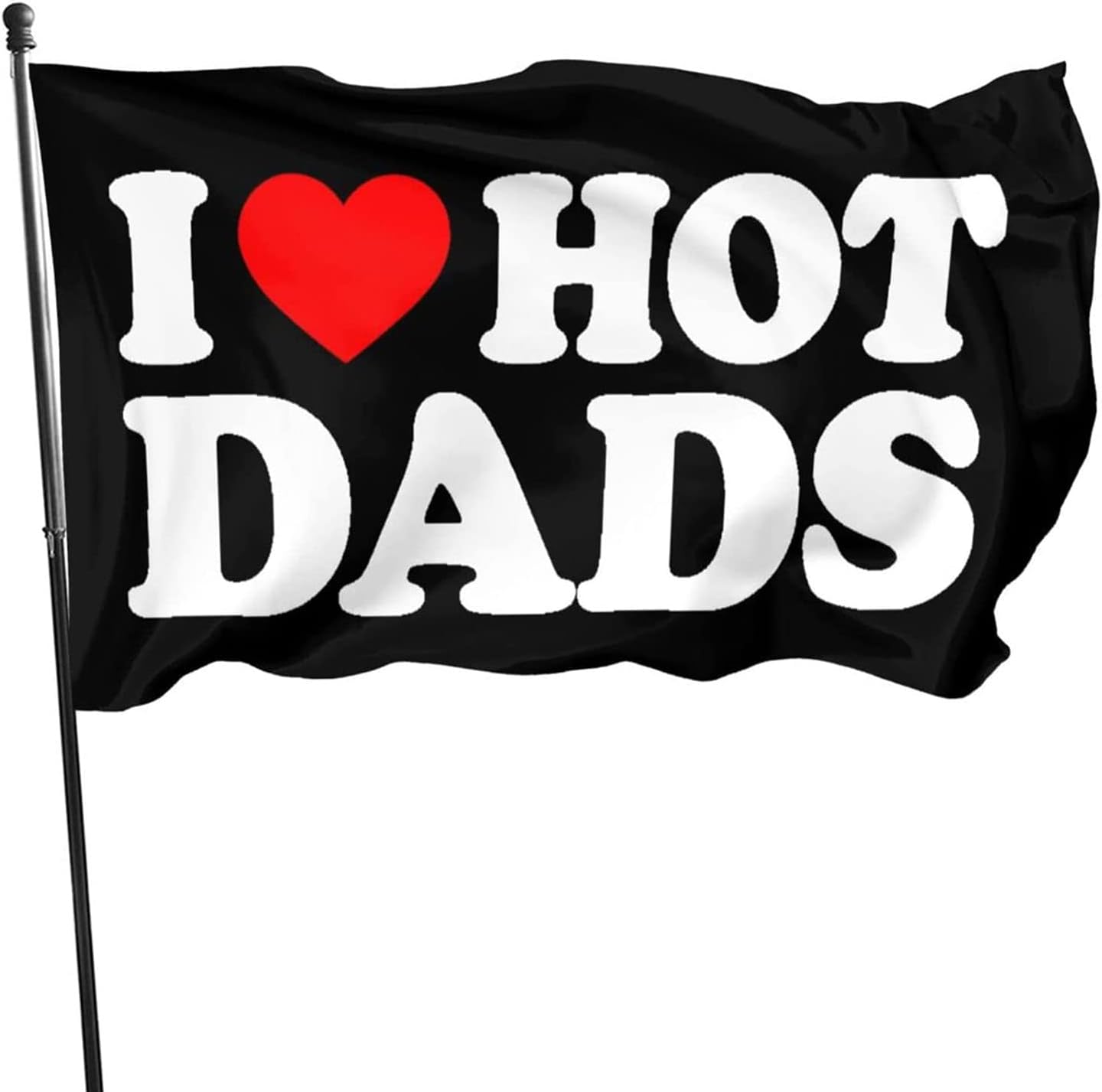 I Love Dads Flag I Love Hot Dads Flags - Funny Decoration Banner for Indoor And Outdoor - Father'S Day & Birthday Tapestry Gifts - Image 4