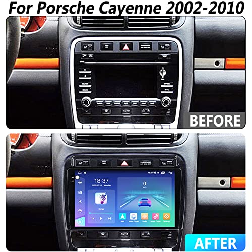 KZICWN Rádio Estéreo Automático Android com Tela Sensível ao Toque 9 Polegadas para Porsche (2002-20