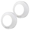 Amazon Basics LED Puck Lights, Battery Operated, 50 Lumens, Under Cabinet Lighting, Easy to Install, Easy to Use, Adhesive Backing, 2-Pack, White