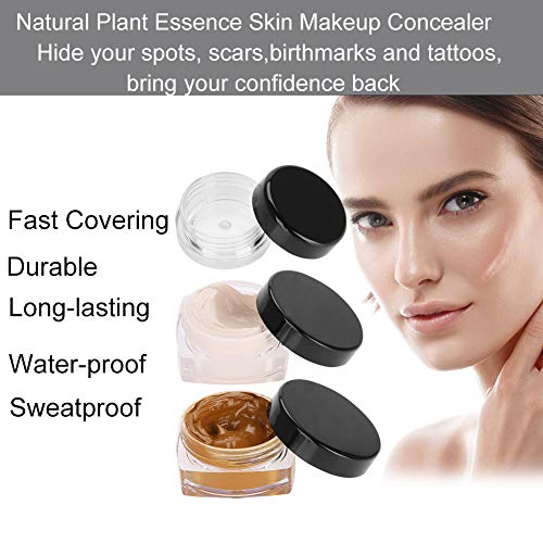 Tattoo Concealer, Upgrade Professional Waterproof Skin Camouflage Cream Scar Hiding Tattoo Cover Up Makeup For Vitiligo Spots Birthmarks #TOP7