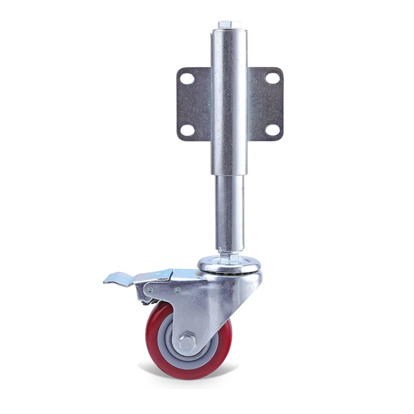 Roulette en nylon de 10 cm avec frein pivotante 80 kg
