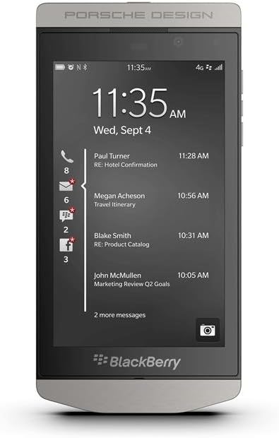 Porsche Design P'9982 64Gb Factory Unlocked In Dark Platinum P9982 Luxury Mobile Smart Phone Genuine International Version No Warranty Silver