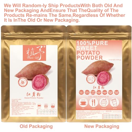 100% Natural Pure Sweet Potato Powder 100g/3.52oz 红薯粉 Süßkartoffelstärke gekocht für Stärke Verdickungsmittel für Saucen, Suppe, & Gravy, frei von Konservierungsmitteln