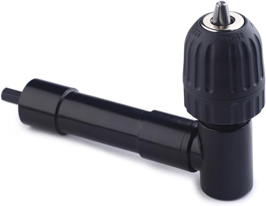 90Degree Right Angle Drill Attachment Socket Holder Adaptor for Electric Drill Extends Reach to Tight Spaces Compatible with Standard Drills Torque