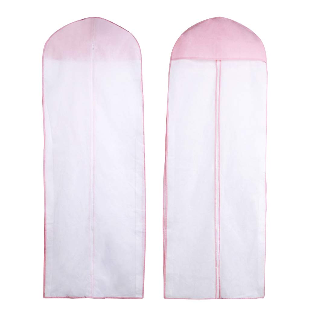 150cm Large Non-Woven Wedding Dress Evening Gown Dustproof Cover Bridal Garment Robe Storage Bag Long Clothes Protector Case With Zipper