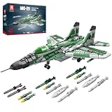 Reobrix MIG-29 Kampfjet-Bausätze für Erwachsene, Militär Kampfjet Ausstellungsmodell 33024, technisches Militärflugzeug-Sammelset, Spielzeuggeschenke für Luftfahrtfans, Jungen und ab 14 Jahren