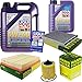 Produktbild Filter Set Inspektionspaket 6 Liter Liqui Moly Motoröl Leichtlauf High Tech 5W-40 MANN-FILTER Innenraumfilter Luftfilter Ölfilter