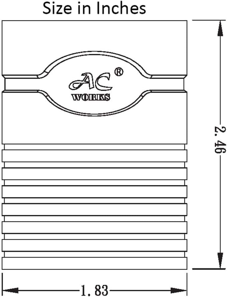 Miniatura 5 de AC WORKS ADL1420520 Adaptador de bloqueo L14-20P 20A 125250Volt 4 clavijas macho enchufe a 5-1520R hogar regular 1520Amp conector hembra