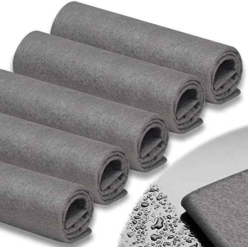 Magische Reinigungstücher 5 Stück - Wiederverwendbare Mikrofasertücher 30x30cm