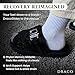 DracoSlides Remastered Slides for Men and Women - Covered in Premium Velour with Adjustable Straps for Wide/Narrow Feet, Sandals with Arch Support & Slip Resistant, Black (Men 11-12/Women 13-14)