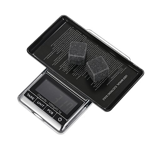 Anself 1000 * 0.1 g Mini balança Digital