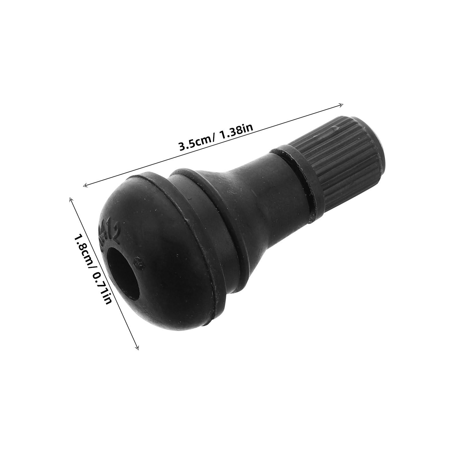 Valvola Pneumatico Tubeless in Gomma Nero 100 Pezzi | Stelo Tr412 a Innesto, Sigillatura Migliorata e Resistenza al Calore, Installazione Rapida