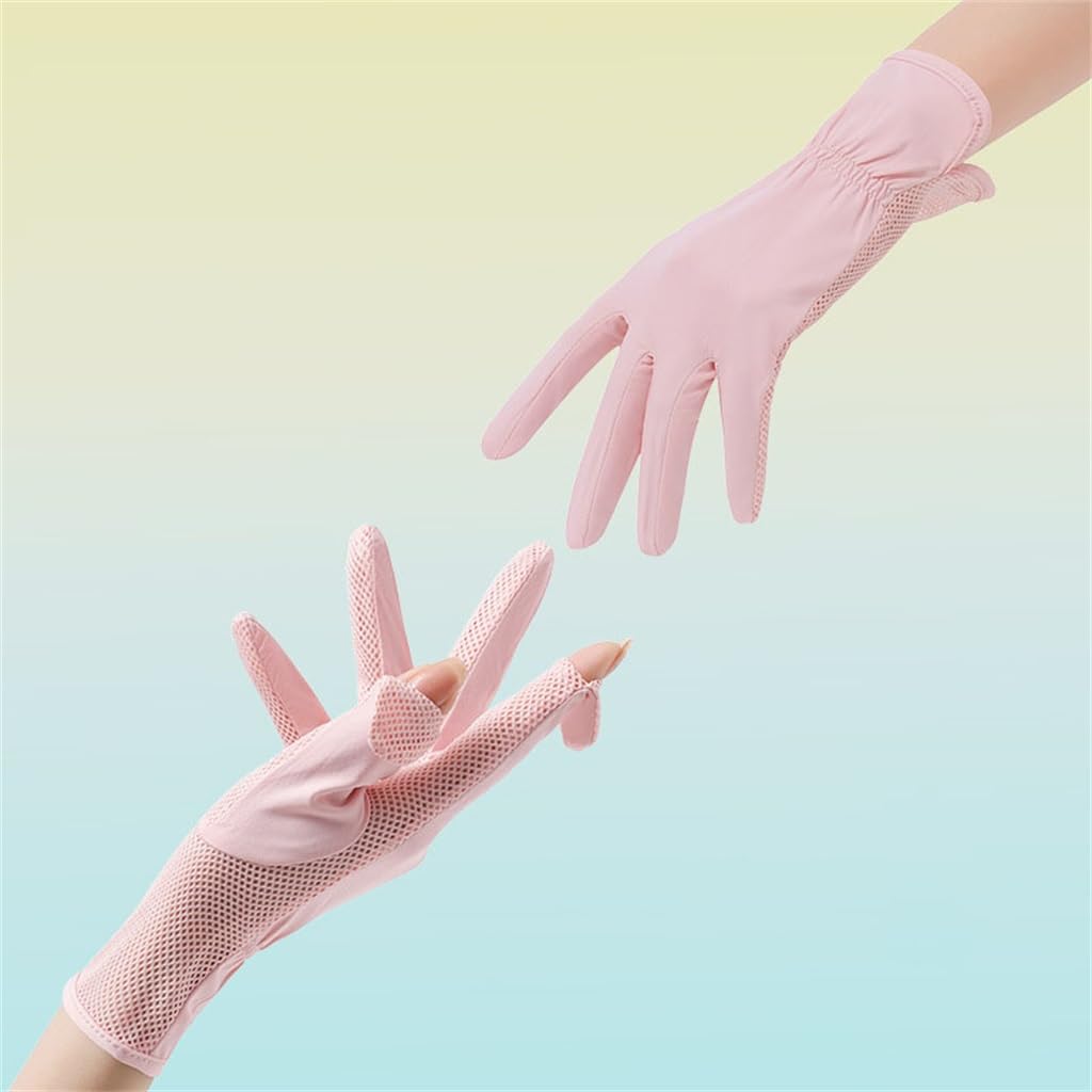 Sun protection gloves for women's outdoor cycling sweat absorbing and quick drying gloves