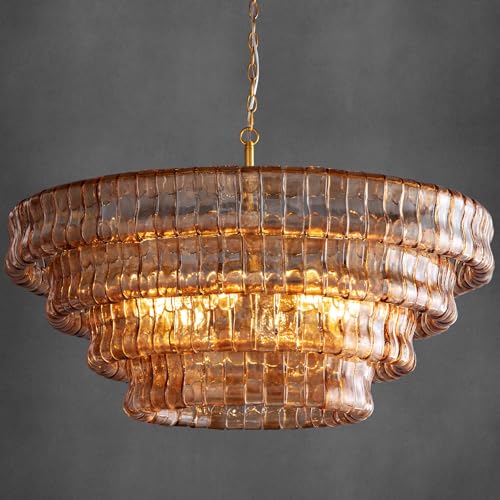 YIOSI 36 Gold Chandelier with 6 Lights