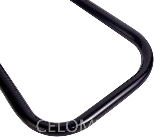 Miniatura 4 de 12'' Rise 1'' 0.984 in Round Ape Hanger Manillar Universal Brillante Negro