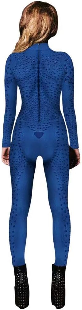 Adult Wowens Sexy Jumpsuit Halloween Cosplay Costume 3D Print Bodysuit Romper Onesies