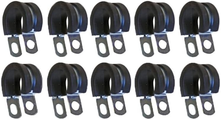 TM USWWAGOODS Replacement For/Fits Tube Clamp Rubber Lined 3/4in - 10 Pack 561.3112 906RA