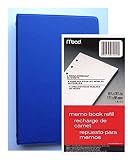 Bundle - Mead Loose-leaf 6-ring Memo Book, 6-3/4 x 3-3/4, with 80 Extra Sheets Lined White Filler Pa