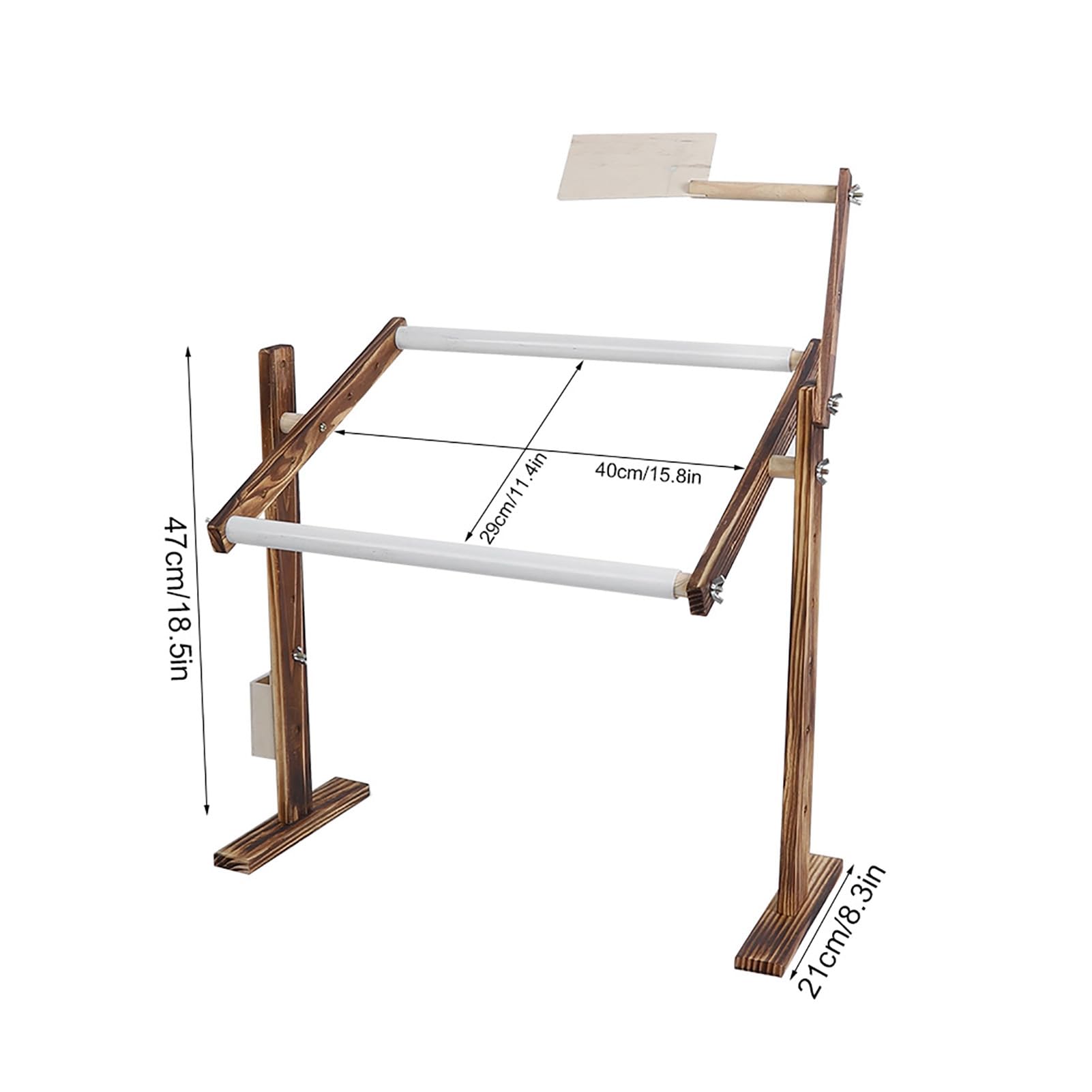 Supporto per ricamo regolabile Supporto per telaio da ricamo Supporto per telaio per punto croce girevole a 360 gradi Supporto da pavimento per punto croce per progetti di cucito