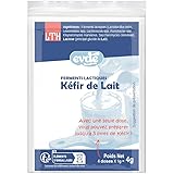 LTH   Ferments Kéfir de Lait   1 paquet = 4 doses Concentrées = jusqu'à 12 litres | Dosettes en poudre pour Kefir maison