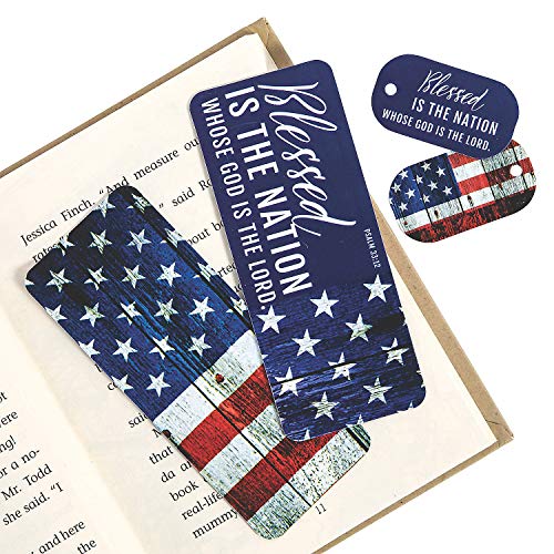 Religious Patriotic Bookmarks & Keychain Tags - 24 Pieces - 4Th Of July Supplies #TOP15