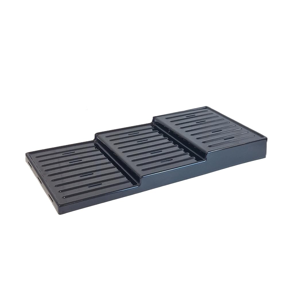 Espositore da Banco Nero Forato 810X400mm (3 Piani) ideale per valorizzare carne, formaggi e altri preparati nei banchi frigo, SinergiaFD