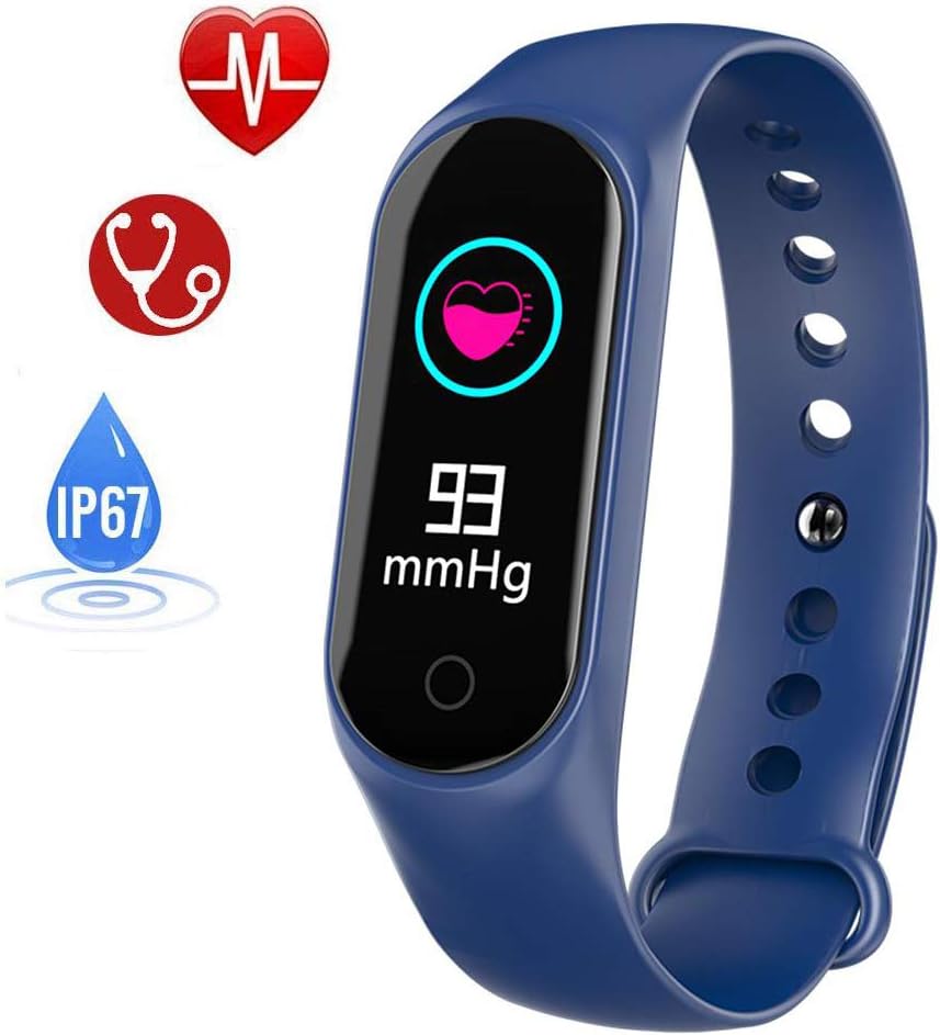 leegoal Waterproof Fitness Tracker Watch HR, Color Screen Activity Tracker with Heart Rate Monitor, Bluetooth Smart Bracelet with Weather Forecast/Sleep Monitor/Calorie for Kids Women Men Android IOS