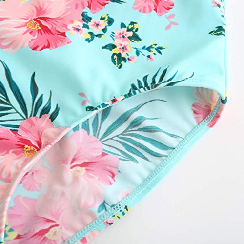 Image of Girls One Piece Swimsuits Hawaiian Ruffle Swimwear Kids Summer Bathing Suit 3-14 Years