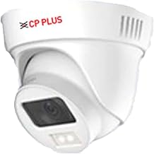 CP Plus Guard+ 5MP Dome Camera [Color Night Vision + Built-in MIC Audio + 24/7 Full Color + Motion Detection] Hybrid 4in1 Switch for TVI/CVI/AHD/CVBS + BNC/DC Connector