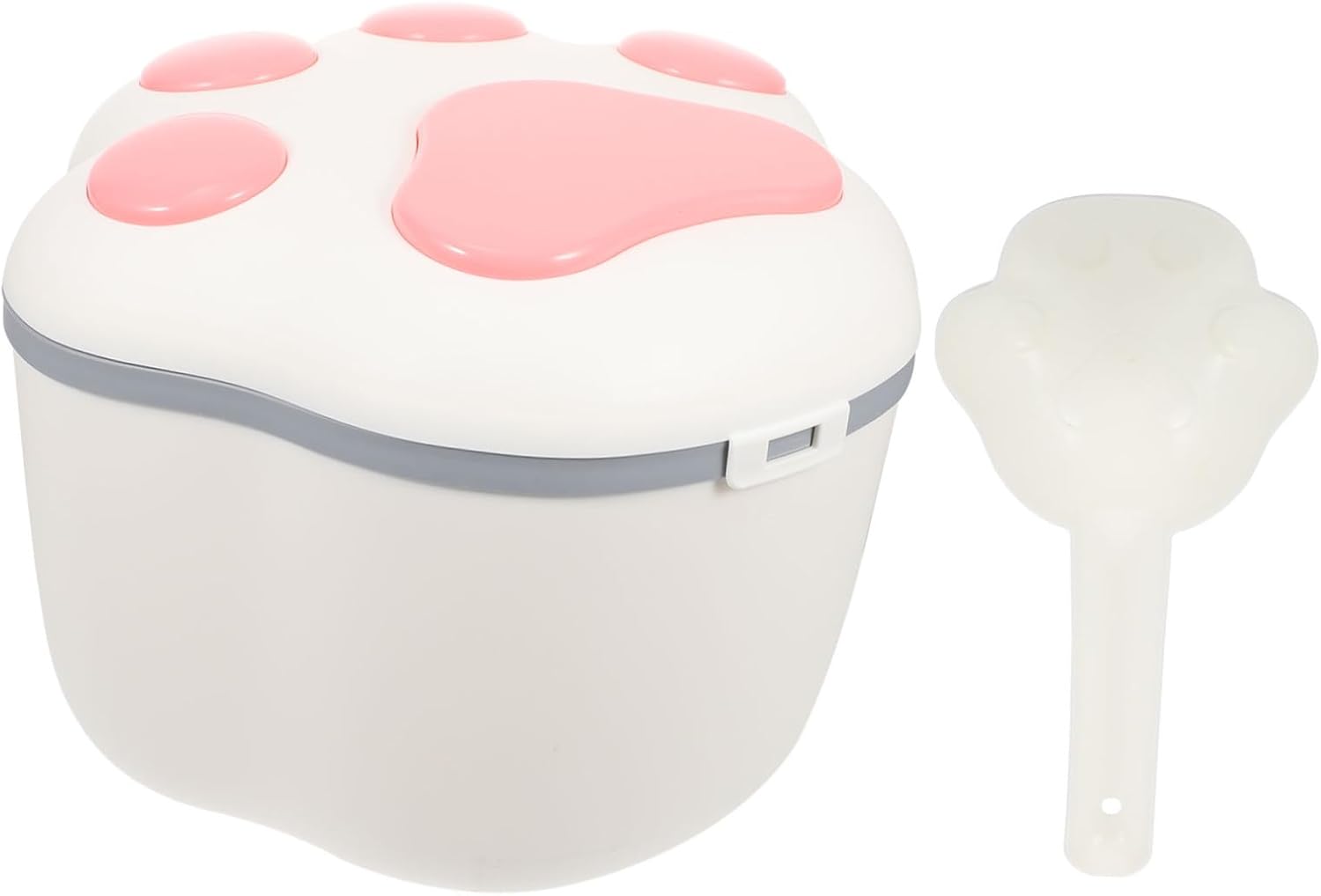 balacoo Pet Food Storage Container Airtight Dog Food Bin Decorative Design Plastic for Cat Treats