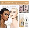 2PCS-Flawless-Colour-Changing-Warm-Skin-Tone-FoundationNaturally-Blends-Moisturizing-foundation-makeupLong-Lasting-Waterproof-Poreless-Liquid-Foundation-SPF-15-for-Face-Makeup 2PCS TLM Flawless Colour Changing Warm Skin Tone Foundation, Naturally Blends Moisturizing foundation makeup, Long Lasting Waterproof Lightweight Liquid Foundation SPF 15 for Face Makeup