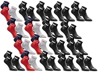 PUMA Quartersocken 18 Paar Pack Damen Herren Black Blue Red 43 46 – Ansicht 2