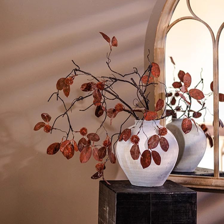 Rustic Reach Chestnut Leaf Branch Stem 44.5" Tall Green/Five Stems