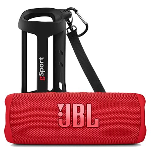 Image of JBL FLIP 6 Waterproof Portable Speaker Bundle with gSport Silicone Sleeve (Red)