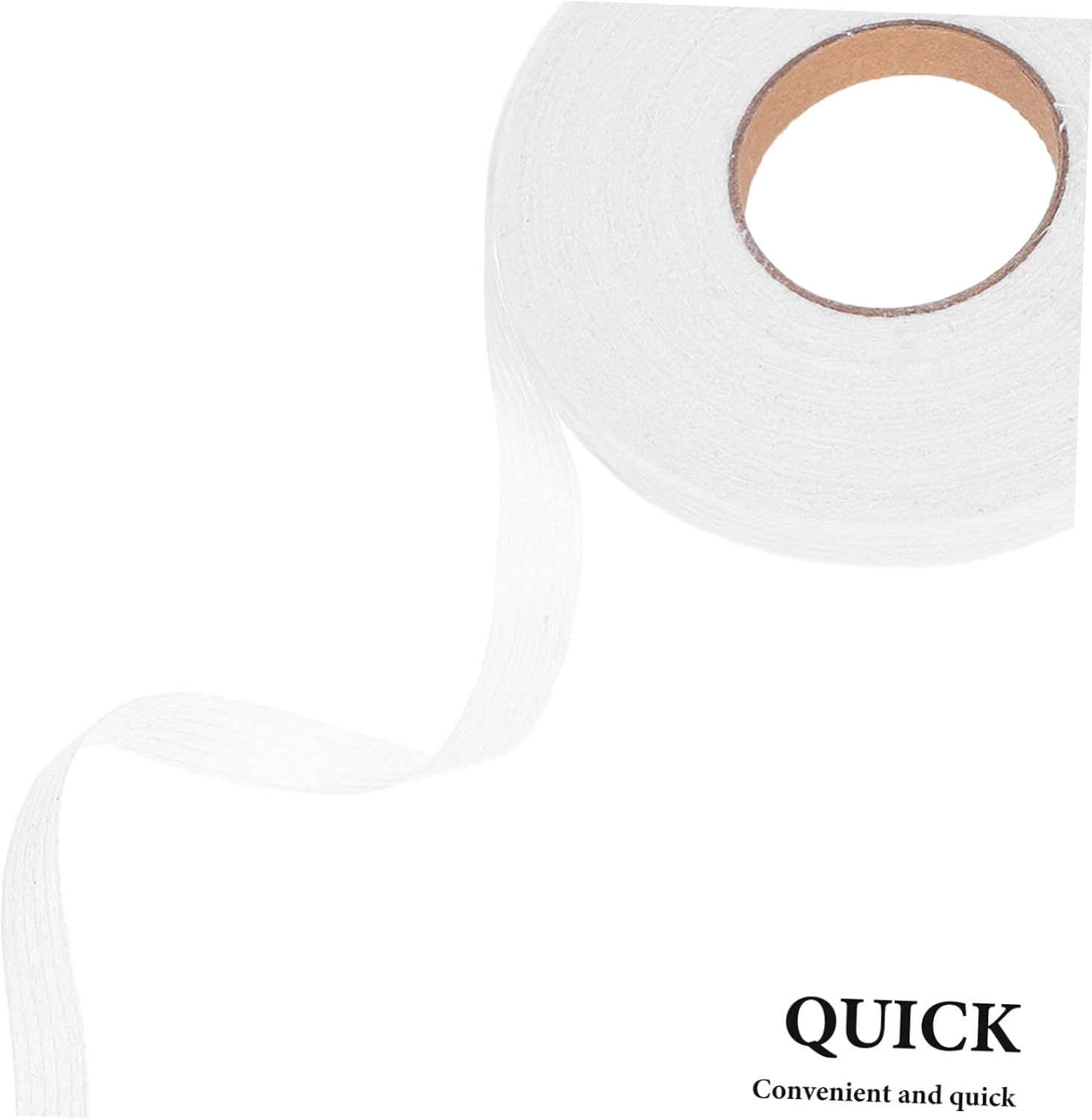 SEWOART 5pcs Iron Non-Woven Fusible Interfacing for Sewing Fabric Support Strips for DIY Crafts and Home Decoration White