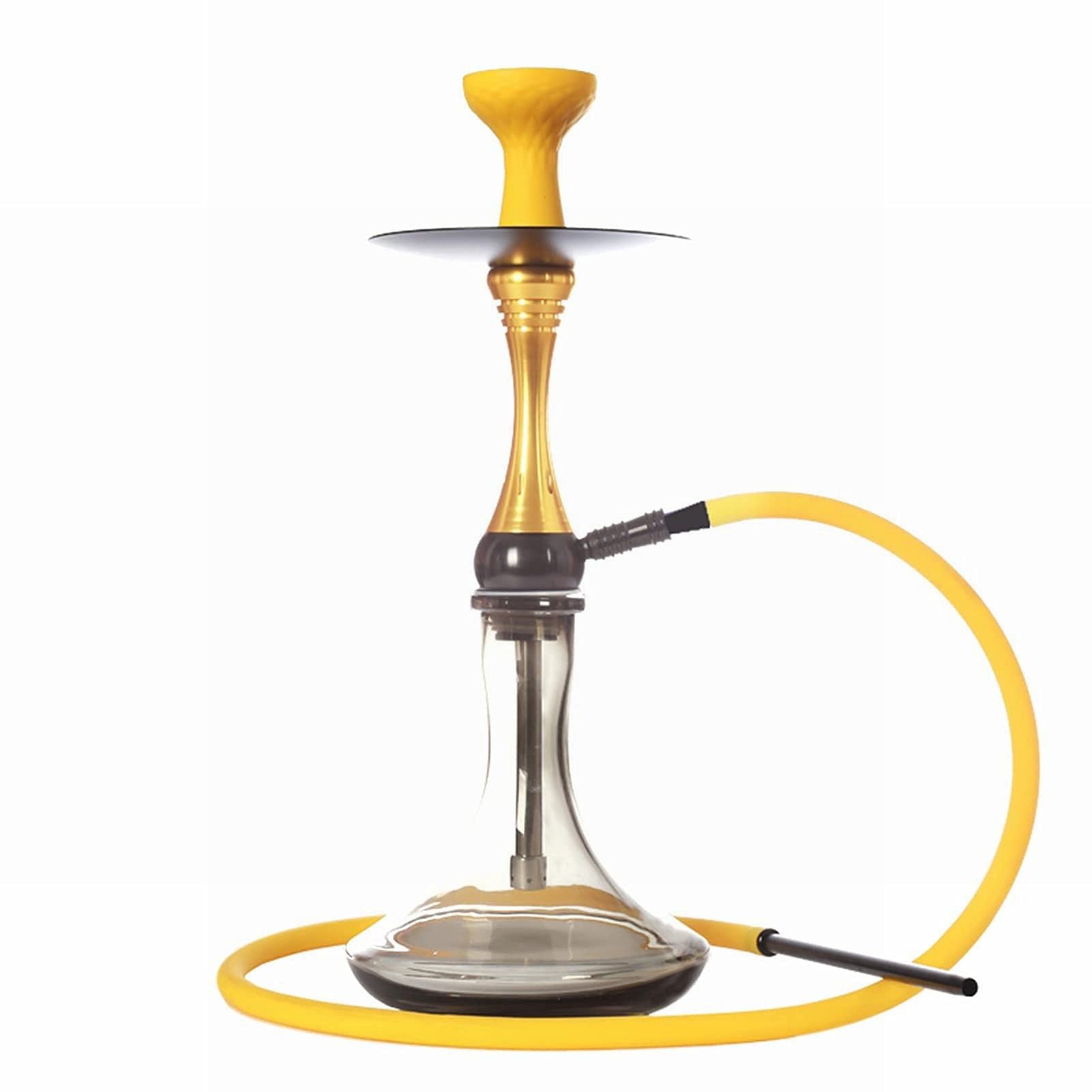 Shisha Set Luxus Moderne Glas Shisha 1 Schlauch Einfach zu demontieren und zu reinigen Eine unverzichtbare Shisha für Zuhause, Bars, Clubs und Partys