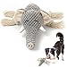 KOL Plush Dog Toy, Squeaky Interactive Puppy Dog Toys with Crinkle Paper, Durable Chew Toys for Small and Medium Dogs with Elephant Shape