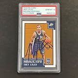 2015-16 NBA Hoops #263 Trey Lyles Signed AUTO 10 PSA Slabbed RC Jazz - Basketball Slabbed Autographed Cards