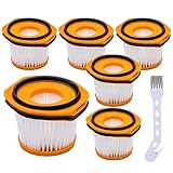 Picture of Unikstone 6 Pack Replacement Vacuum Filters Compatible with Shark WANDVAC System WS620 WS630 WS632 WS642 WS632BLBRN WS632GDBRN WS632GNBRN WS632PKBRN WS632RGBRN Vacuums - Compare to Part # XFFWV360